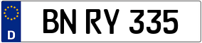 Trailer License Plate